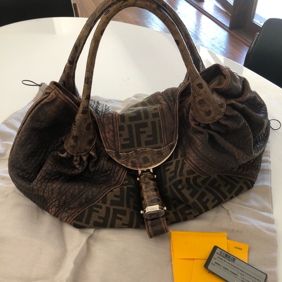 fendi ostrich handbag
